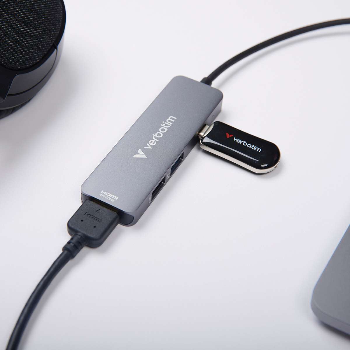 Hub Multipuerto Verbetim USB-C 4 Puertos